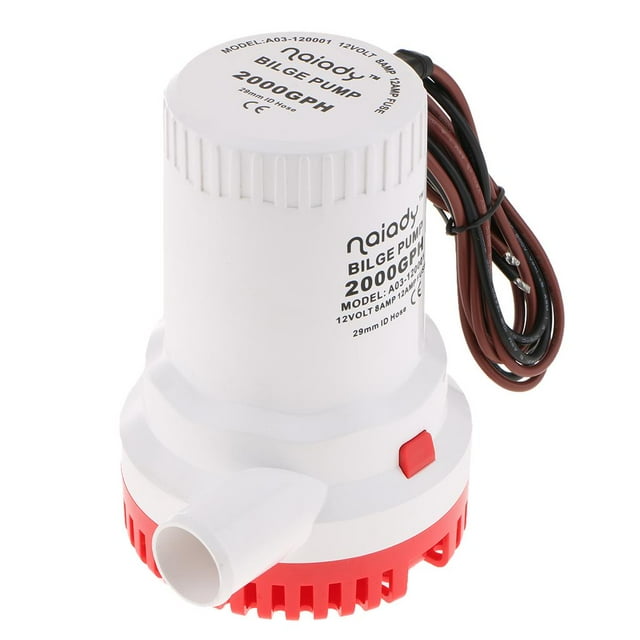 Bomba De Achique Sumergible De 12V 2000GPH Para Barco Marino RV Eléctrico Sunnimix Bomba de achique eléctrica