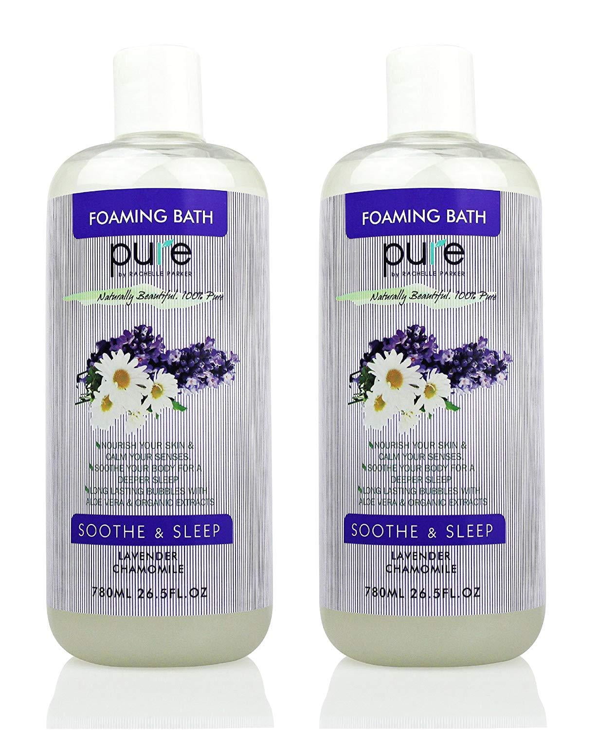 PURE Aromatherapy Lavender and Chamomile Bubble Bath for Women & Kids
