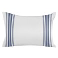 thumbnail image 2 of Abstract Geometric Blue Stripe, Queen Size Pillow Cover, Pillowcase Protectors with Zipper, Breathable Decorative Throw Pillow Case Cover, White Backdrop Pillow Shams for Couch Sofa 20x30Inch, 2 of 8