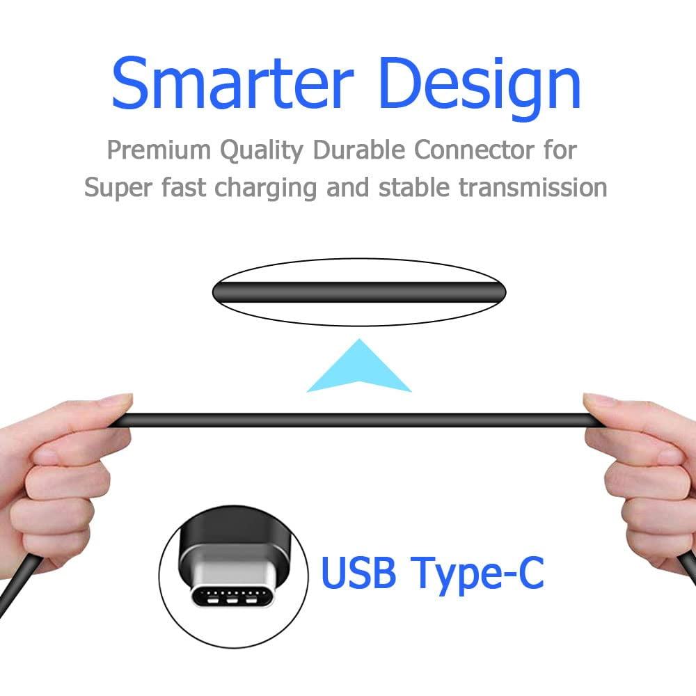 3ft, 6ft and 10ft Long USB-C Cable Compatible With Google Pixel Tablet 11" (2023) - Fast Charge TYPE-C Cord Power Wire Sync High Speed