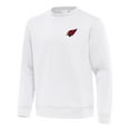 thumbnail image 2 of Men's Antigua White Arizona Cardinals Relevant Lightweight Pullover Sweatshirt, 2 of 3