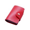 thumbnail image 1 of PENGX Fashion Faux Leather Card Holder  Solid Color Bag With Button, 1 of 7