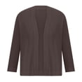thumbnail image 2 of CHGBMOK Women's Cardigans 3/4 Sleeve Solid Color Knitted Buttonless Cardigan Shawl, 2 of 5