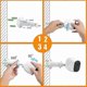thumbnail image 5 of Soporte de pared para cámara de seguridad (2 unidades), ajustable para interior y exterior, compatible con Arlo Pro, Arlo Pro 2, Arlo Ultra y otros modelos compatibles (blanco), 5 of 5