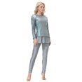 thumbnail image 3 of brillar Traje de baño para mujer musulmana Traje de baño acolchado Traje de baño Burkini islámico, 3 of 5