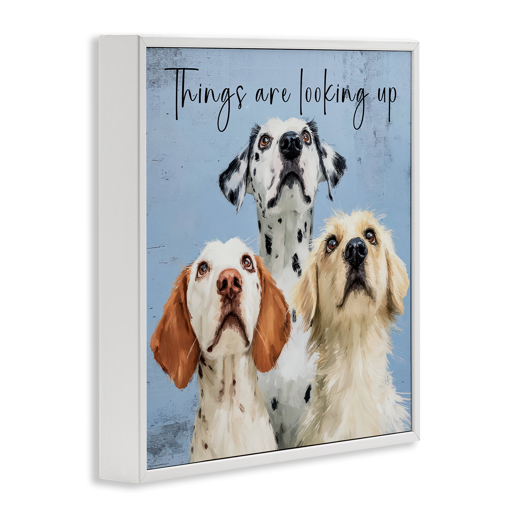 Stupell Industries Things Are Looking Up White Framed Giclee Art, design by Kim Curinga