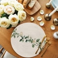 thumbnail image 2 of Round Placemats White Rose 15 inch Set of 2 Table Mats for Dining Table Linen Background Heat Resistant Non-Slip Kitchen & Home Decorative Place Mat Set, 2 of 8