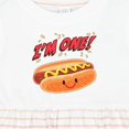 thumbnail image 4 of Inktastic Im One Hot Dog First Birthday Girls Baby Dress, 4 of 5