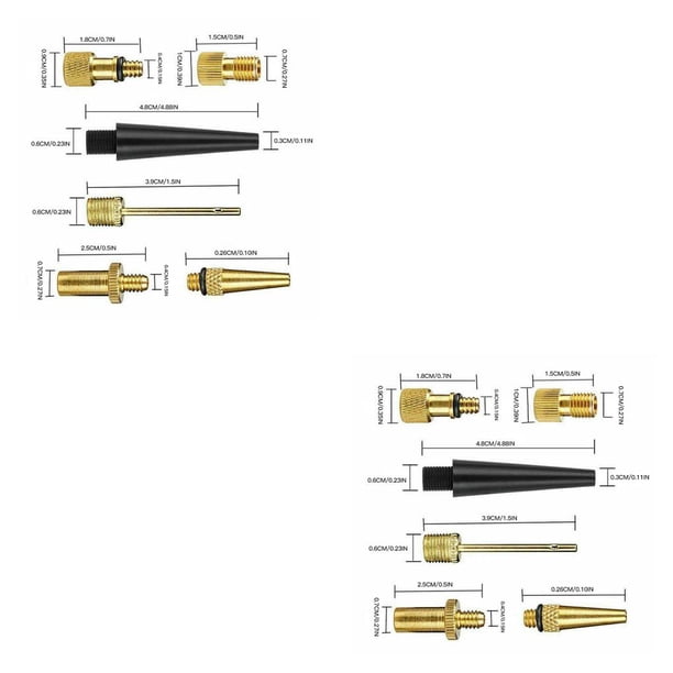 Greeniant 26 Pieces Valves Adapter Copper Mountain Combinations Tool Pump Parts Adapters Cycling Bike Use Inflator 2piezas