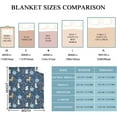 thumbnail image 3 of Cute Bunny and Deer Blanket Funny Rabbit and Flower Lightweight Throw Blanket for Women Men Soft Cozy Fleece Bed Couch Living Room Blanket for Kids Girls Boys\u2014All Season Medium 60"x50"（Twin） Teen, 3 of 6