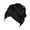Black, variant on Turbans for Women Muslim Solid Color Beaded Toe Cap Space Cotton Candy Color BeadedBig Flower Hat Turban Cap All Seasons Fashion Must Have