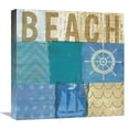 thumbnail image 1 of Global Gallery's 'Beachscape Collage IV' By Michael Mullan Stretched Canvas Wall Art, 1 of 4