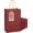 Brown Red, variant on Purplish Red  Bag with Handles  24 count Paper Bags -10.6"x8.3"x4.3"Party Favor Bags - Solid Color