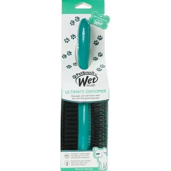 Wet Brush Pet Shine Double Side Brush Teal