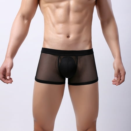 

Ykohkofe Men s Sexy Underwear Breathable Mesh Underwear Middle Waist Men Leisure Sports
