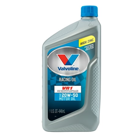 (4 Pack) Valvolineâ¢ VR1â¢ Racing SAE 20W-50 Conventional Motor Oil - 1