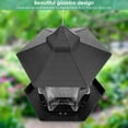 thumbnail image 5 of Outdoor Bird Feeder, Large Hanging Bird Feeder Garden Hexagon Rooftop Wild Bird Feeder Container Dispenser Nest Box Decor, 5 of 5