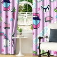 thumbnail image 5 of LFEEY Blackout Curtains, Window Decorative Curtains for Girls' Room, Pink, 42x63 inches, 2 Panels, 5 of 6