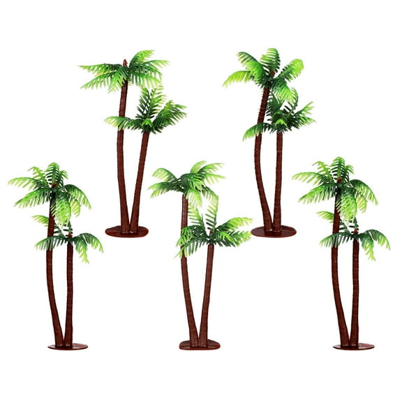 Creative Mini Plastic Coconut Palm Tree for Decoration in DIY Terrariums Fairy Gardens or Small