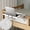White, variant on ROGE Foldable Bedside Shelf, Clip-on Bed Side Table for Top Bunk Heavy Duty, College Dorm Room Essentials, Loft Nightstand Organizer Tray (White)