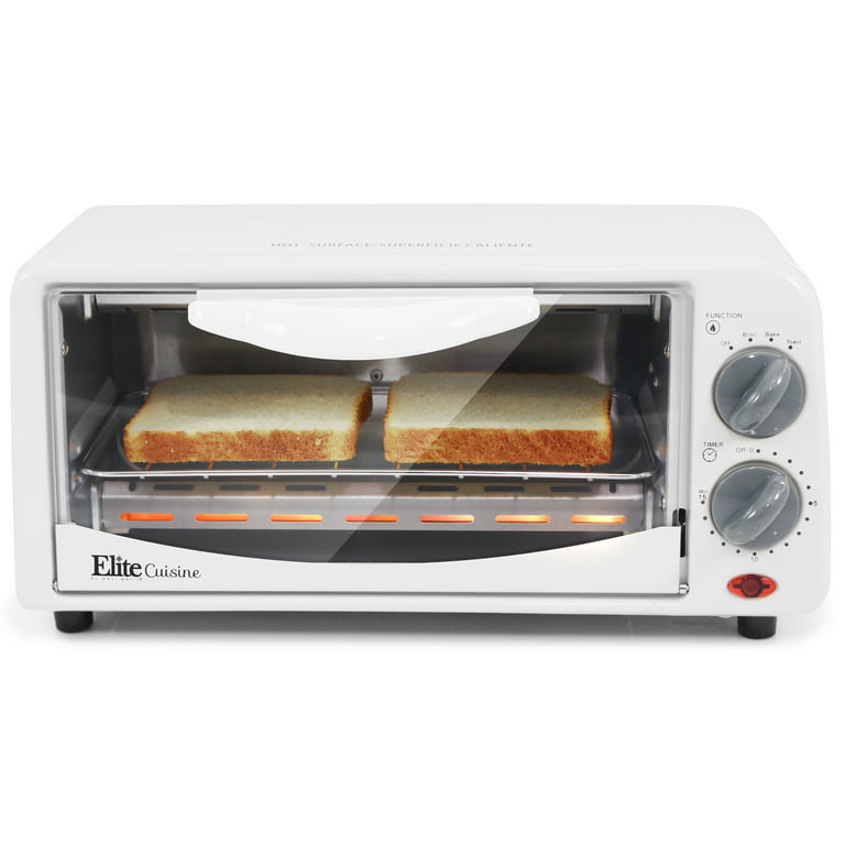 Elite Gourmet ETO236 Personal 2 Slice Countertop Toaster Oven with