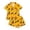 f#135Yellow426, variant on HAYIMI Comfortable Kids Halloween Print Sleepwear Short Sleeve Button Lapel Blouse Tops And Shorts For Girls Cozy Loungewear Home Pajama Sets, 13-14 Years