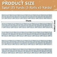 thumbnail image 3 of 5 Rolls Christmas Ribbon 1.5 inch Wide Decorative Ribbon for Gift Wrapping and Holiday Decorations Pale Gray Bunny, 3 of 7