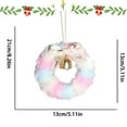 thumbnail image 3 of Bfogop Christmas Colorful Furry Hanging Pastel Candy Christmas Ball Hanging Ornaments, Macaron Color Fluff Foam Ball Ornaments for Xmas Tree New Year Home Birthday Party Decoration, 3 of 7