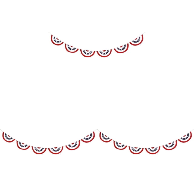 YWIYIUD 3PCS Independence Day Flag Banner 9 FT String Pennant Flags Independence Day Anniversary Decorations 4th of July Independence Day Garland Party Wedding Decorations
