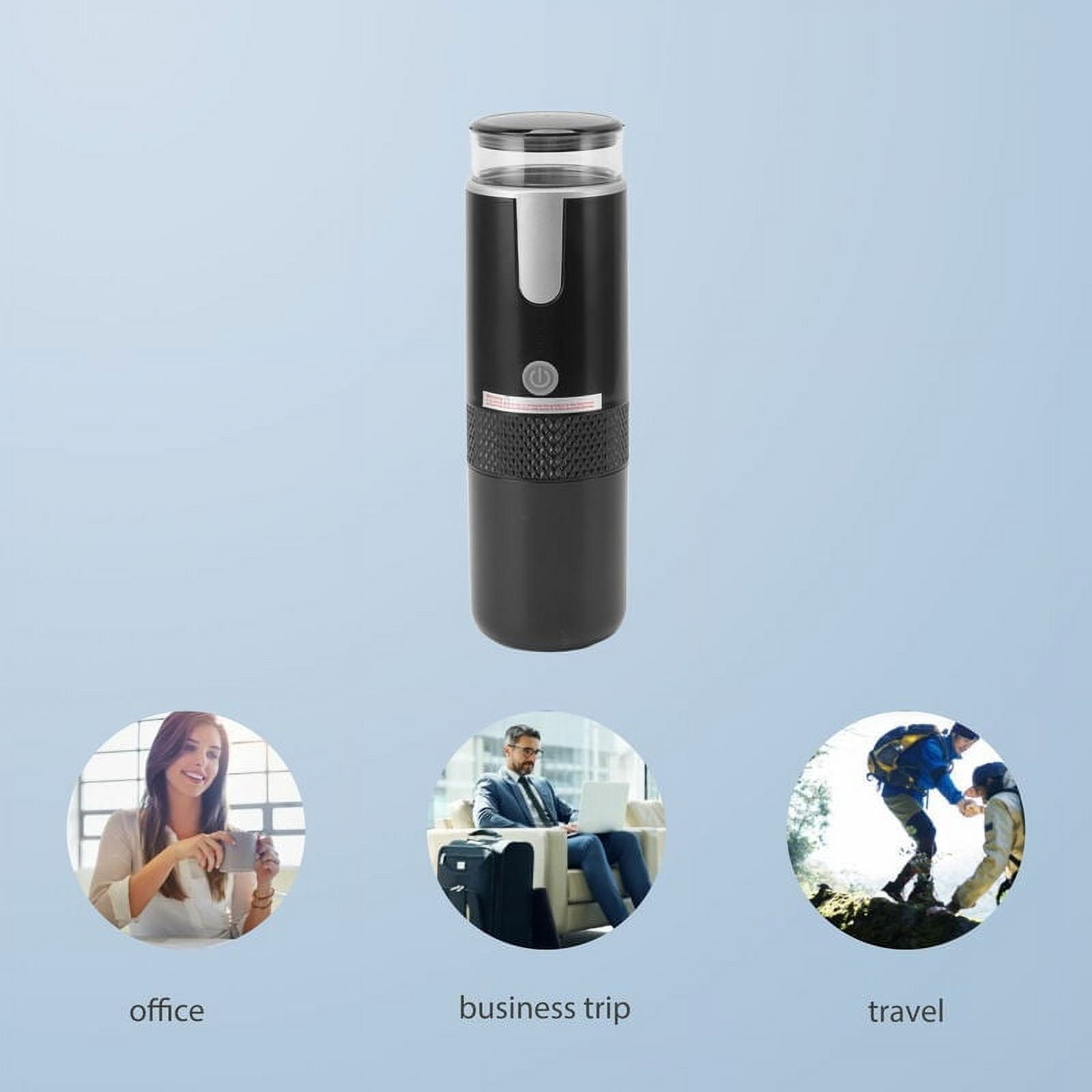 Portable Coffee Machine Compatible with K Cup Capsule Ground Coffee Hand Operated Hand Coffee Maker for Camping Hiking