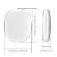 thumbnail image 5 of 2Pcs/set Soft Anti-Scratch Transparent Cover For AirPods Max TPU Wireless Shockproof Headphones Case Protective Sleeve Protector, 5 of 11