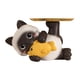 thumbnail image 1 of Mesa auxiliar de resina con forma de gato y bandeja para guardar joyas, pendientes, esculturas, llaveros, organizador para armario de dulces, llaves d, 1 of 9