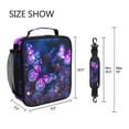 thumbnail image 5 of ALAZA Butterflies in Blue Lunch Box Insulated Lunch Bag Reusable Thermal Cooler Tote School Picnic, 5 of 6
