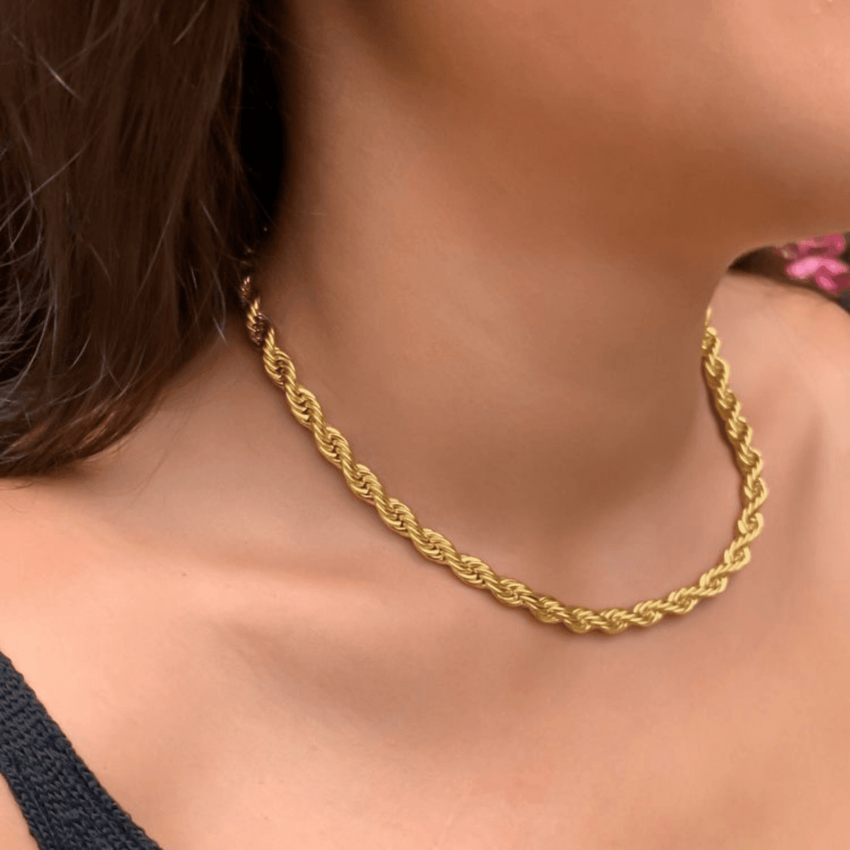 18K Gold Chain Necklace Set for Women, Best Trending Trendy Gold Chain Necklace Set Gift for Women, Lady, Mother, Wife, Mason & Madison Co.