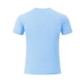 thumbnail image 6 of PLHWHYQ Men's Crew Neck Moisture Wicking Workout Shirts, Lightweight Short Sleeve Athletic Running Gym Performance Activewear Tops Blue XL, 6 of 6