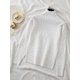 thumbnail image 5 of Suéter elegante de cuello alto para mujer, Jersey suave de punto, Top acanalado, informal, sólido, de manga larga, Otoño e Invierno, 5 of 5