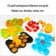thumbnail image 5 of Bandeja de cubitos de hielo Ounissouiy Silicona 13 cavidades Azul, 5 of 8