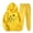 Yellow, variant on JURANMO Fashion 2 Piece Sets for Women Casual Lightweight Hoodie Sweatsuit Dandelion Print Hooded Pullover Tops with Kangaroo Pocket Sweatpant Two Piece Matching Outfits Pink S