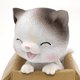 thumbnail image 4 of Asintiendo con Cabeza Moviendo Cabeza Muñeca Bobbing Animal Modelo de Mascota Juguetes Coche Decoración Automática CUTICAT Resina que sacude la muñeca principal, 4 of 7
