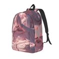 thumbnail image 1 of Balery Pink Lotus Buddha Mochila Clásica Impresa Básica para Viaje, Mochila Escolar Resistente al Agua, Mochila de Lona con Correas Ajustables-Small, 1 of 5