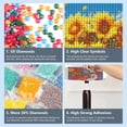 thumbnail image 4 of Sunflower Diamond Painting Kits for Adults, Flower Diamond Art, Beginners DIY 5D Round Full Diamond Dots Art Painting, Craft Gift Suitable for Home Wall Decoration 12×12Inch, 4 of 7