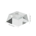 thumbnail image 2 of Clear Crystal Ball Stand Educational Glass Ball Holder Base with Camber Concave for Display, 2 of 8