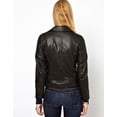 thumbnail image 2 of Noora Women's Black Detailed Biker Motorcycle Leather Jacket ST0245, 2 of 3