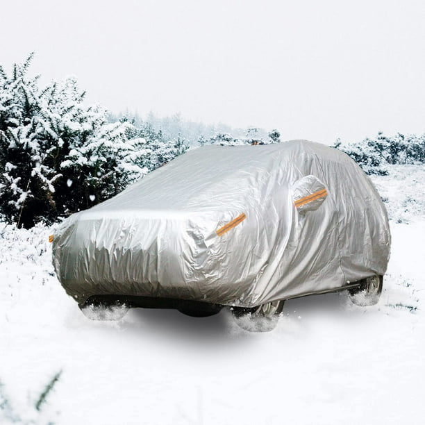 Heavy Duty Car Cover Waterproof/Windproof/Dustproof/Scratch Resistant for  All Weather, Full Exterior Covers with Zipper Door Snow Rain Sun UV  Protection Car Cover, Universal Fit for SUV (190-200) 