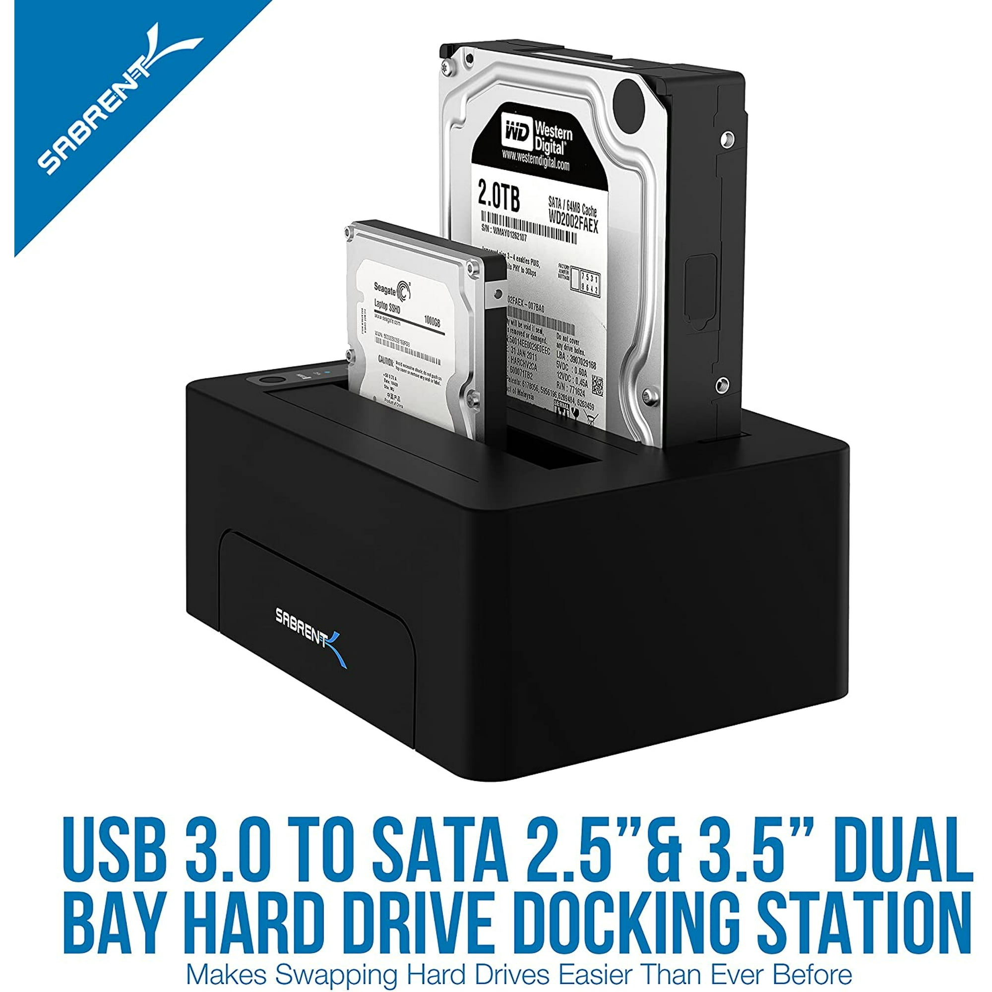 Sabrent Usb 3 0 To Sata Dual Bay External Hard Drive Docking Station For 2 5 Or 3 5in Hdd Ssd With Hard Drive Walmart Canada Sabrent Usb 3 0 To Sata Dual Bay External Hard Drive Docking Station For 2 5 Or 3 5in Hdd Ssd With Hard Drive Walmart Canada
