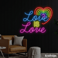 thumbnail image 3 of Craftnamesign Love Is Love Neon Sign, Gender LED Sign, Bar Club Decor, 3 of 4