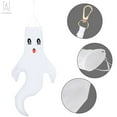 thumbnail image 4 of Gustave 2-Pack 43" Halloween Ghost Windsocks Hanging Decorations Flag Wind Socks with LED Lights for Home Yard Outdoor Decor Party Supplies, 4 of 10