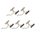 thumbnail image 1 of Unique Bargains 10Set Ribbon Crimp Clamp Ends Lobster Claw Clasps & Chain 25mm Bronze Tone for DIY, 1 of 7