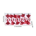 thumbnail image 3 of LanSuare 6Pcs Christmas Irregular Ball Hanging Ornaments, Red White Shatterproof Abnormal Pendant, Suitable for Porch, Wall, Indoor Home Decor, Front Entry, Christmas Tree Decor, 3 of 6