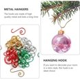 thumbnail image 5 of 1 Set Assorted Decorations - The Door Wire Hanger Wreath Holiday Over Hanging Christmas Shape for Decoration Party S-Hooks Front Balls Tree Decor Shaped Xmas Ornament Hangers, 5 of 5